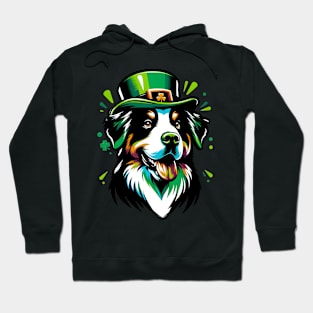 Entlebucher Mountain Dog in Saint Patrick's Day Festive Spirit Hoodie